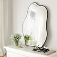 thumbnail image 2 of Anyrose 28"x20" Irregular Vanity Bathroom Mirror Frameless Wall Mirror, 2 of 6