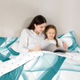 thumbnail image 5 of Homewish Blue Ink Ribbon 7-Piece King Bedding,Abstract Artwork King Bed in a Bag,Reversible, 5 of 8