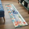 thumbnail image 5 of Sea Turtle Ocean Kitchen Runner Rug 2x6 Washable Runners for Hallway Non Slip Summer Beach Coastal Coral Wooden Large Area Rug Indoor Floor Carpet for Bathroom Laundry Entryway Bedroom Living Room, 5 of 8