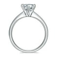 thumbnail image 3 of 1 Carat Round Cut Moissanite Solitaire Diamond Engagement Ring(D Color, VVS1 Clarity), 3 of 3