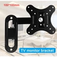 thumbnail image 2 of CAROOTU Adjustable Rotating Telescopic 14-26 Inch TV Wall Mount Bracket Computer Monitor Stand Holder for, 2 of 6