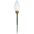 thumbnail image 6 of Set of 5 Lighted LED Jumbo C9 Bulb Christmas Pathway Marker Lawn Stakes - Clear Lights, 6 of 8