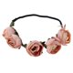 thumbnail image 2 of Corona Artificiales Accesorios para Cabello Apoyo de Fotografía de Verano Rosado Macarena Corona floral, 2 of 8