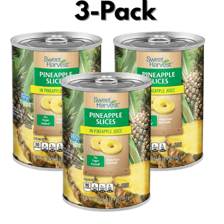 Sweet Harvest Pineapple Slices 3-Pack 20 oz