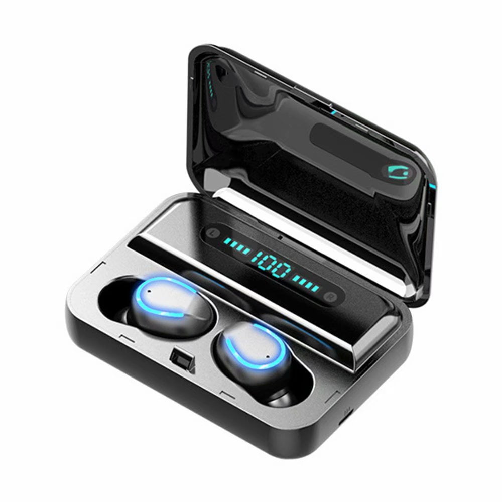 Wireless Earbuds, F9 Bluetooth 5.0 Headphones with Wireless Charging