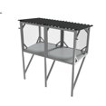 thumbnail image 6 of 43.3 Inch Cat Window Box With Waterproof Roof For Safe Outdoor Viewing & Napping - Strong Spruce Wood Catio, 6 of 8