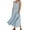 Sky Blue, variant on Summer Dresses 2023 Trendy Solid Cotton Linen Sleeveless With Pocket Loose Tank Maxi Maxi Dress Plus Size White L