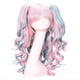 thumbnail image 1 of Peluca de Cosplay 80 cm Clip de Anime Color Cabello Rizado Peluca Multicolor Europea y Peluca de Halloween, 1 of 6