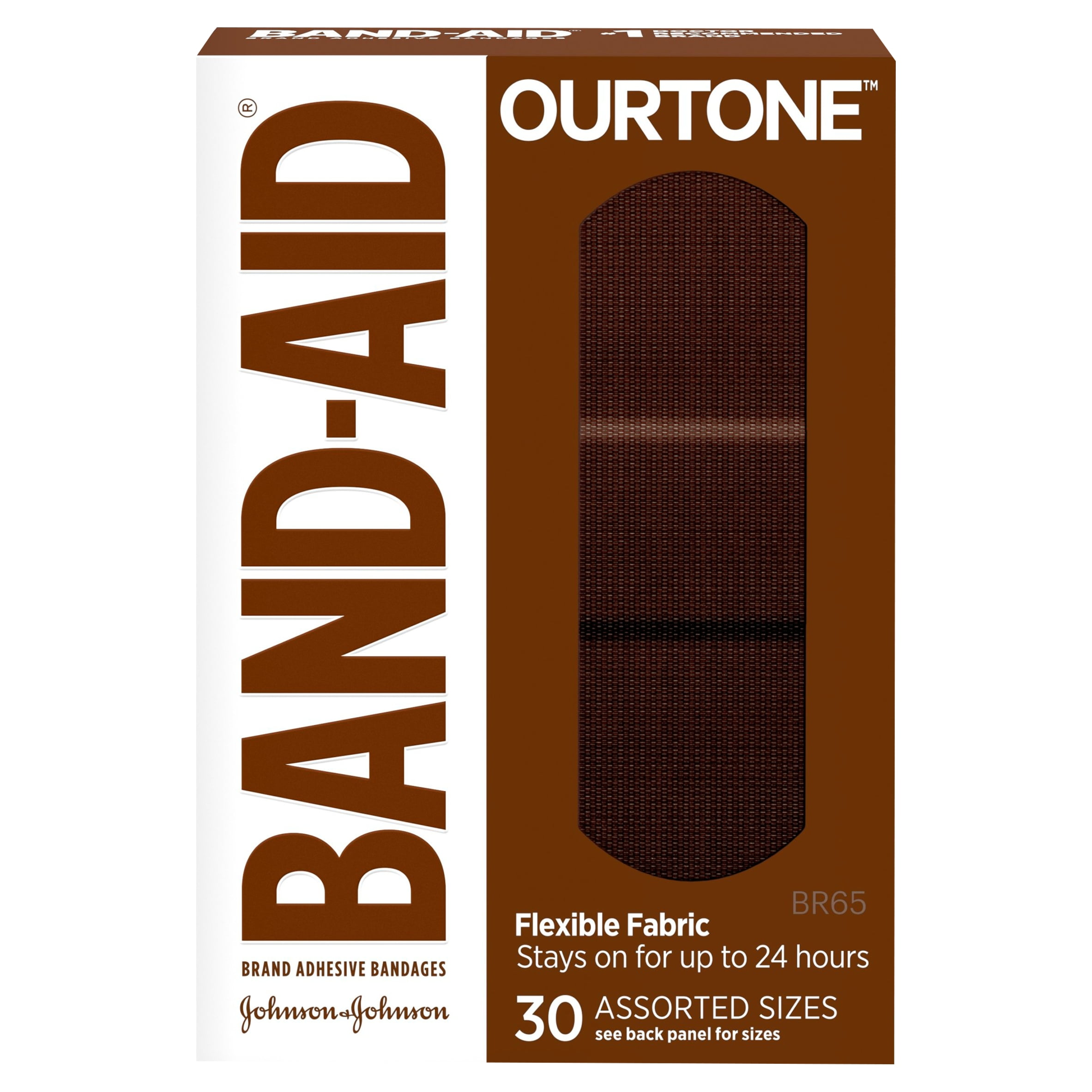 Band-Aid Brand OurTone Adhesive Bandages, BR65, 30 ct