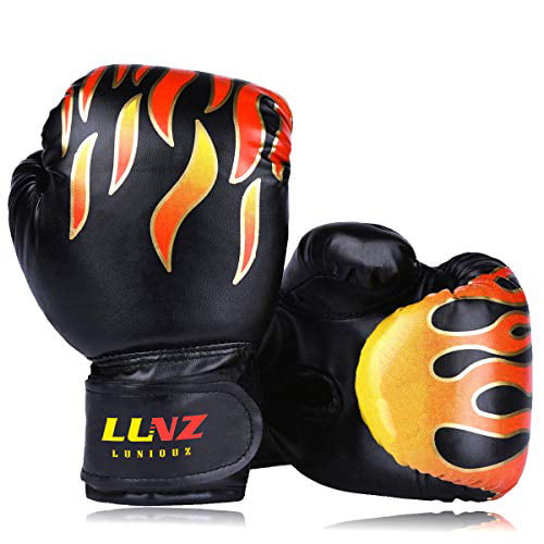 Kids Boxing Focus Pad Equipment Target Sparring 6oz Fitness Punch Bag Gloves Set 