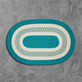 thumbnail image 1 of Colonial Mills Rug NT52R084X108 7 x 9 ft. Crescent Braided Rug  Teal, 1 of 1