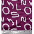thumbnail image 1 of Soimoi polyester Crepe Fabric Alphabets,Waves & Fish Artistic Print Fabric by the Yard 42 Inch Wide, 1 of 3
