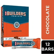 CLIF BUILDERS Protein Bars Chocolate Flavor, Plant Protein, Gluten Free Bars, 12ct