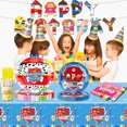 thumbnail image 2 of Nuevas decoraciones de vajilla de la patrulla canina, tazas de cumpleaños, platos, mantel para niños, niñas, suministros para fiesta de Baby Shower, regalos de juguete, 2 of 5