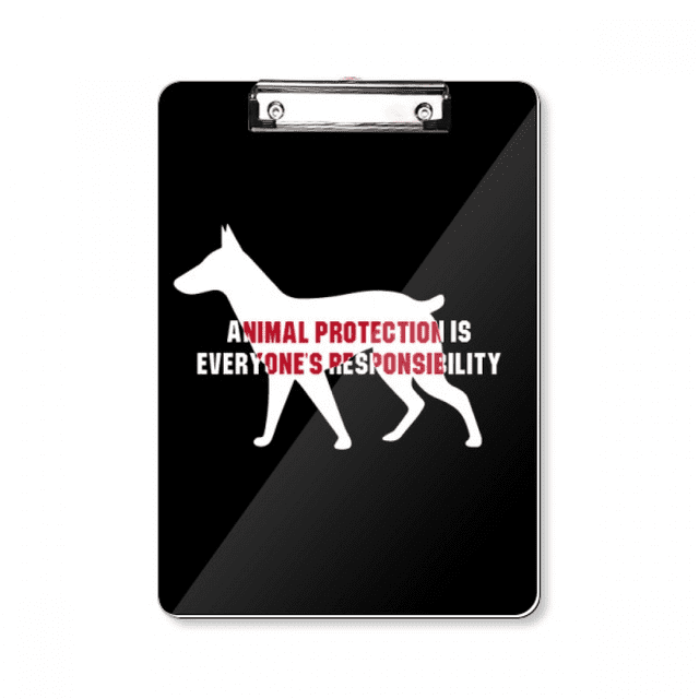 La responsabilidad de proteger es everyones animal Portapapeles Carpeta de escritura Placa de soporte A4