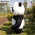 thumbnail image 4 of Disfraz inflable de oso polar panda grande de 2 m/2,6 m/3 m, disfraz de cosplay para fiesta, muñeco de peluche peludo de dibujos animados, ropa para adultos, 4 of 5