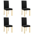 thumbnail image 4 of vidaXL Dining Chairs Side Chair with Solid Wood Legs for Home Kitchen Fabric, 4 of 190