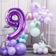 thumbnail image 3 of Giant, Purple 2 Balloon Number - 40 Inch | Purple 2 Birthday Balloon | Purple 2nd Birthday Decorations for Boy | Number 2 Balloon for 2nd Mermaid Birthday Decorations | 2nd Birthday Party Supplies, 3 of 8