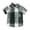 Green, variant on LPKRT Boys Short Sleeve Shirt Classic Fit Plaid Pattern Print Button Down Shirt Modest Comfortable Summer Collared Tees Red 9-12 Months