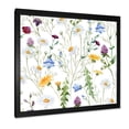 thumbnail image 2 of Designart 'Wildflowers Clover Bell and Chamomile III' Traditional Framed Art Print, 2 of 4