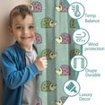 thumbnail image 3 of Blackout Kids Curtains,Hedgehog Pattern Childrens Insulated Curtains Set Of 2,Bedroom Essentials,Toddler Room Decor 42"x54"(106x137cm), 3 of 4