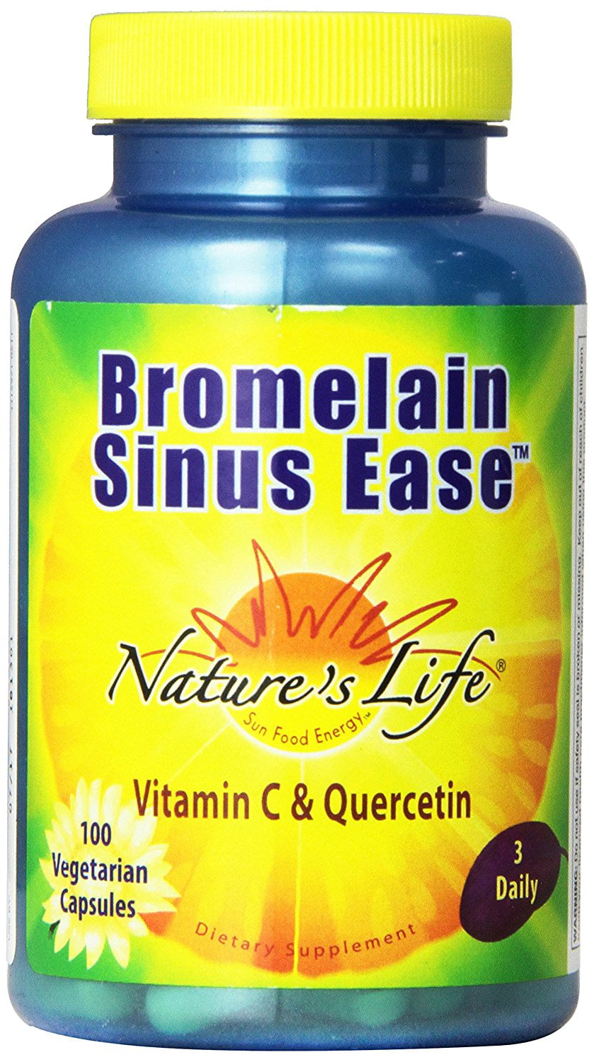 Nature's Life Bromelain Sinus Ease 1200mg | With Vitamin C ...