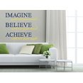 thumbnail image 2 of Imagine Believe Achieve Inspirational Wall Vinyl Decals Sticker Quote Art Décor, 23 x 23 , Deep Blue/Yellow, 2 of 3
