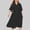 Black, variant on YHAJDS Women's Casual Dress,Women's Dresses Long Sleeve V Neck Solid Color Waist Cinched Fall Dresses for Women Elegant Slim Midi Dress Fashionable Casual Long Sleeve Dresses