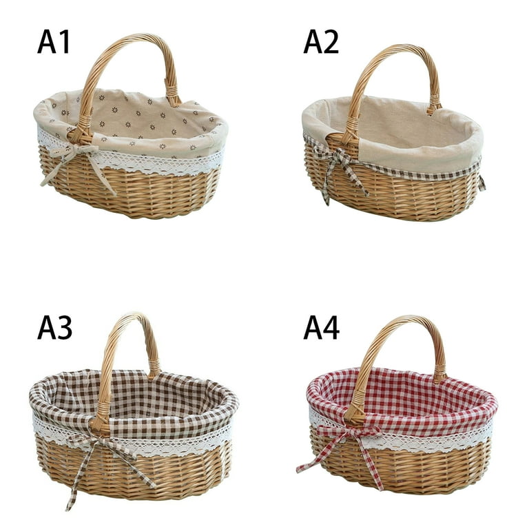 1 Set 6pcs Easter Plastic Basket Easter Egg Basket Kids Garden Basket  Bright Small Basket Small Storage Baskets Fruits Basket Plastic Fruit  Baskets