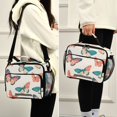 thumbnail image 5 of FORMRS Student Insulated Lunch Bag with Shoulder Strap Reusable Cooler Box for School, Colorful Butterflies, 5 of 9
