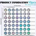 thumbnail image 2 of 10sheets 490pcs Tamper Evident Labels Sailboat Holographic Security Seal Sticker Self Adhesive Laser Sticker Tamper Resistant Stickers Waterproof Labels for Card Craft Paper - 6.7x6.7 inch, 2 of 7
