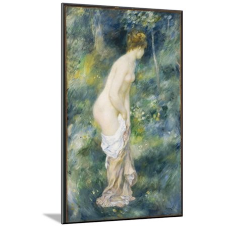Standing Bather, 1887 Wood Mounted Print Wall Art By Pierre-Auguste Renoir