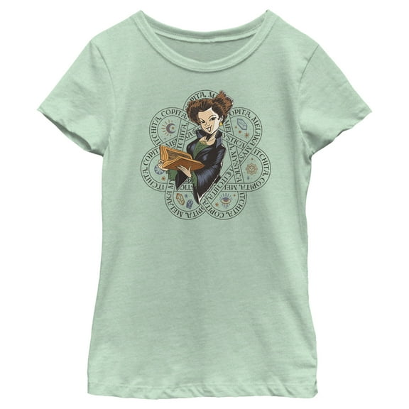 Girl's Hocus Pocus 2 Winifred Spell Book Graphic Tee Mint X Small