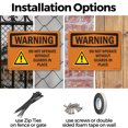 thumbnail image 3 of Do Not Operate Without Guards In Place OSHA WARNING Rigid Plastic Sign 14 Inch x 10 Inch - 5 Pack, 3 of 9