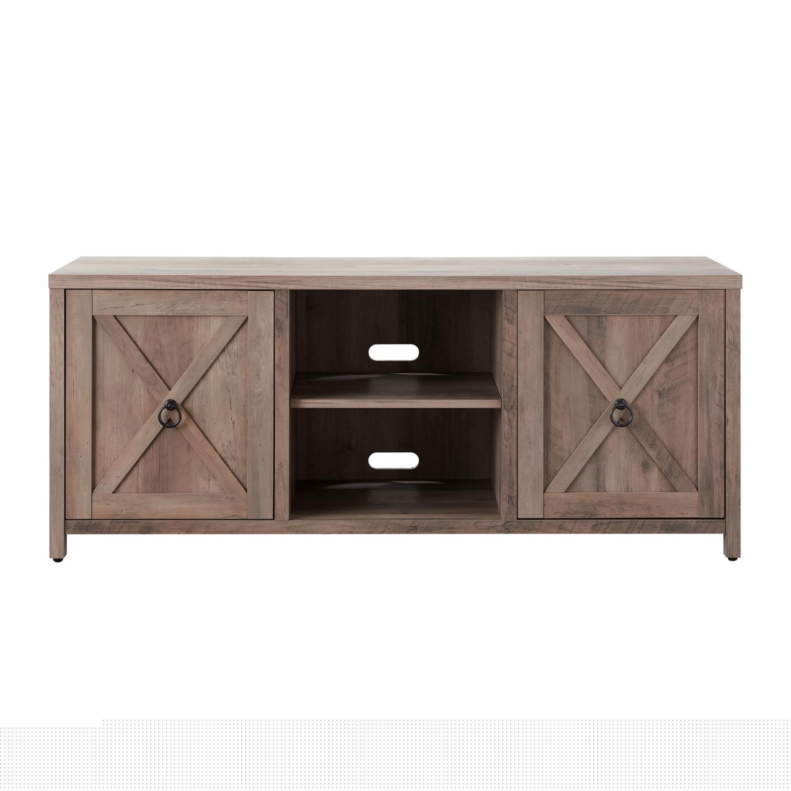 thumbnail image 4 of Evelyn&Zoe Granger Rectangular TV Stand for TV's up to 65", Antiqued Gray Oak, 4 of 10