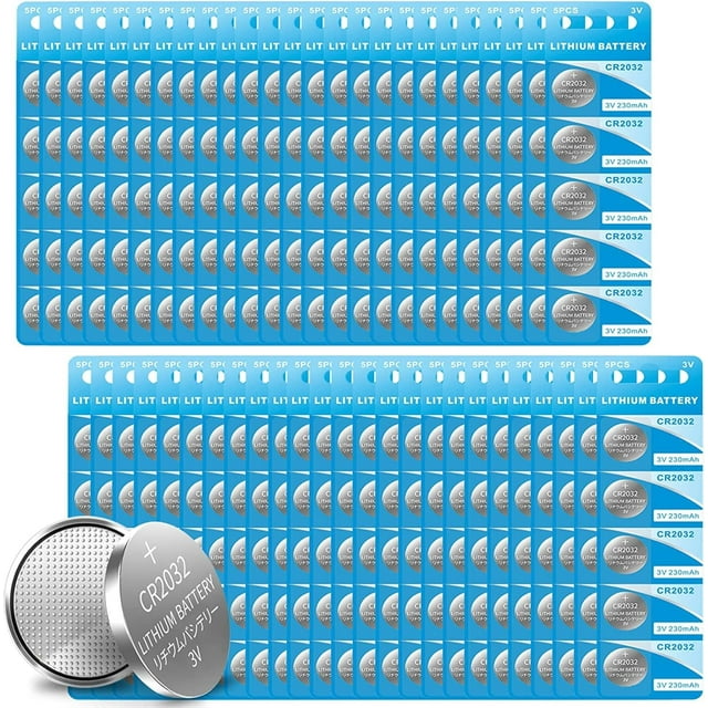 CR2032 Battery CR2032 3V Lithium Button Cell 230mAh 250 Count