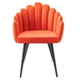 thumbnail image 6 of Modway Nico 18.5" Velvet Dining Chairs in Navy/Black (Set of 2), 6 of 9