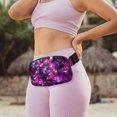 thumbnail image 6 of WIRESTER Waist Pack for Women Men, Belt Crossbody Bag, Canvas Sports Waist Bag Casual Fashion - Purple Nebula Galaxy, 6 of 7