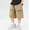 Khaki, variant on NAISIBABY Boys Cargo Shorts Size 5, Loose Fit Elastic Waist Summer 2025 Casaul Bermuda Shorts with Pockets Green