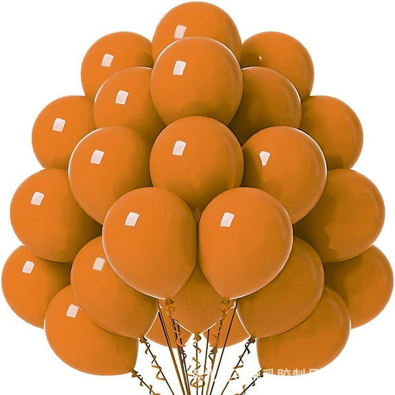 Zhuge Matte Balloons 10 inch, 60 Pcs Latex Party Balloons Helium Quality for Birthday Graduation Baby Shower Baseball Nautical Wedding Party Decorations ,Orange
