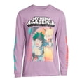 thumbnail image 3 of My Hero Academia Men's & Big Men's Long Sleeve Graphic Tee, Anime T-Shirts, 3 of 5
