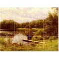 thumbnail image 1 of Ceramic Tile Mural-Peder Mork Monsted Landscapes Painting 391. 17" w x 12.75" h using (12) 4.25 x 4.25 ceramic tiles, 1 of 3