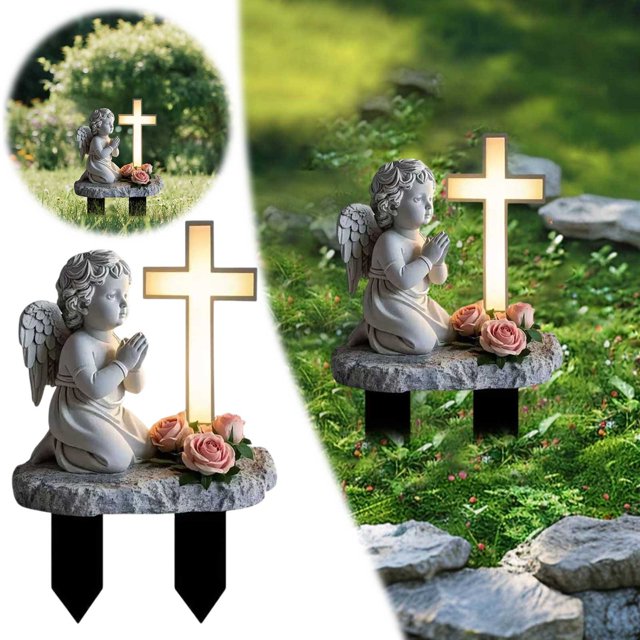 Angel Design 2D Acrylic Card Slot For Outdoor Garden And Yard Art Sign Holder Lighted Numbers Sign Address Signs for Reflective Outdoor Address without Numbers Solar Address Numbers for Metal Small