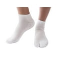 thumbnail image 2 of 3 Pairs V-Toe Flip-Flop Tabi Big Toe White Ankle Socks Comfortable Stylish For Men And Women Fun Socks, 2 of 6