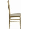 thumbnail image 6 of YYEAN Mahogany Resin Stacking Chiavari Chair 18.5"D x 15.75"W x 36.5"H-Gold, 6 of 11