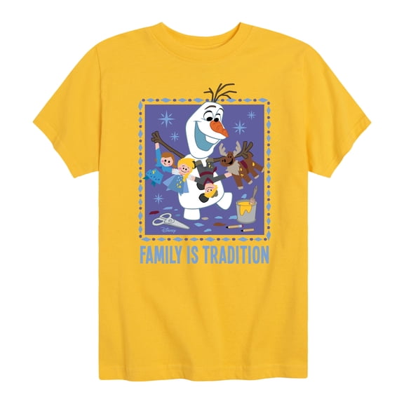 Frozen 2 - Olaf Family Is Tradition - Toddler And Youth Short Sleeve Graphic T-Shirt