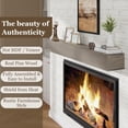 thumbnail image 5 of 48in.Solid Wood Fireplace Mantel Wall Shelves Wall Mounted Floating Shelf 48"W x 6"H x 8"D, Ash Gray, 5 of 5