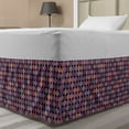thumbnail image 1 of Abstract Bed Skirt, Mosaic Retro Inspired Polka Dots Pattern Pastel Circles with Geometric Design, Elastic Bedskirt Dust Ruffle Wrap Around for Bedding Decor, 4 Sizes, Multicolor, by Ambesonne, 1 of 2