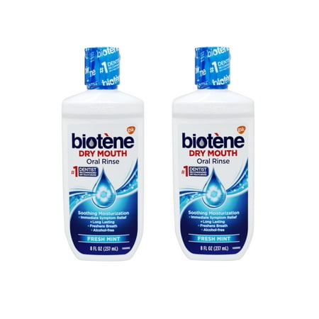Biotene Dry Mouth Mouthwash 8 oz (Pack of 2)