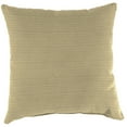 thumbnail image 4 of Jordan Manufacturing Sunbrella 16" x 16" Dupione Sand Stripe Square Outdoor Throw Pillow, 4 of 10
